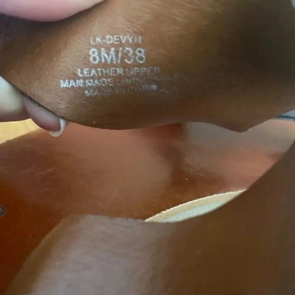 Lucky Brand Black Leather Sandals - Picture 6 of 9